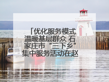 优化服务模式 温暖基层群众 石家庄市“三下乡”集中服务活动在赵县举行